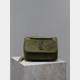 Buy Best YSL Niki 22CM 633151 Luxurys High Quality ArmyGreen Bag