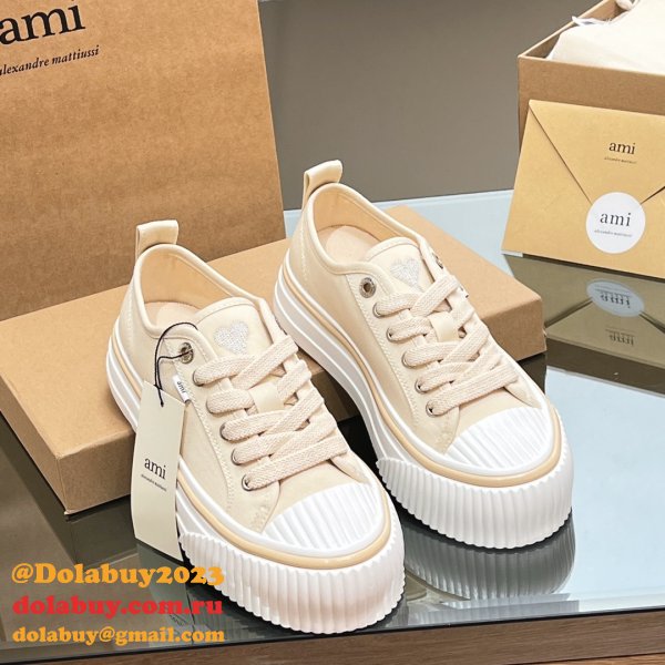 Ami Paris High Quality Platform Tpu Canvas UK Shoes