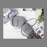 Best 1:1 Mirror Dior Bobby Bag Gray Box Calfskin