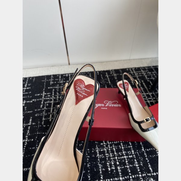 Roger Vivier Wholesale Slingback Heels Designer Luxury Shoes