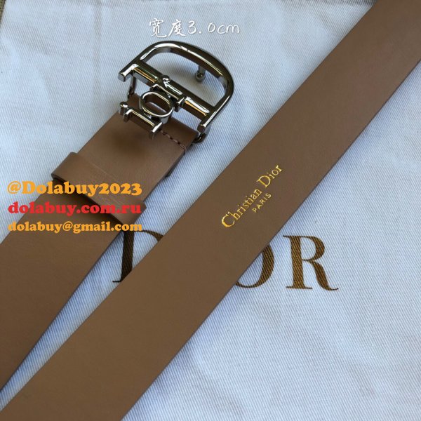 High Quality Christian Dior AAA Belts red/black/brown 30mm 1:1 Mirror