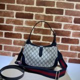 Gucci Fashion Jackie 1961 small shoulder bag ‎678843 Beige and blue