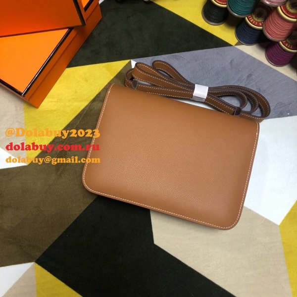 Hermes Constance Bag 23cm Epsom Leather Camel Fashion