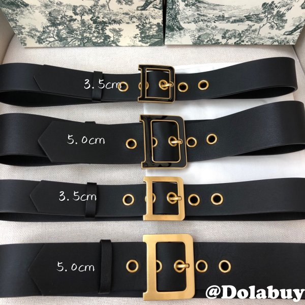 Christian Dior Perfect Belts 3.5CM & 5.0CM Black Shop Online Now