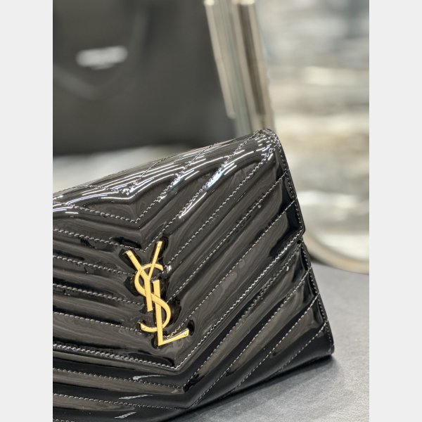 Perfect Quality YSL AAA+ 617662 Monogram Clutches Patent Bag