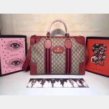 AAA+ 459311 GUCCI Shoulder Hand Boston Brown Red Bag