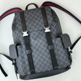 Gucci Men 792080 GG Designer Top Qualitys Backpack In Black GG Supreme