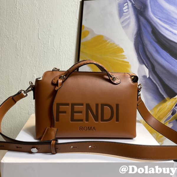 Copy AAA FENDI 660100 Camel BAG BY THE WAY