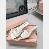 Perfect Luxury Designer Miu Miu high heel slippers Shoes