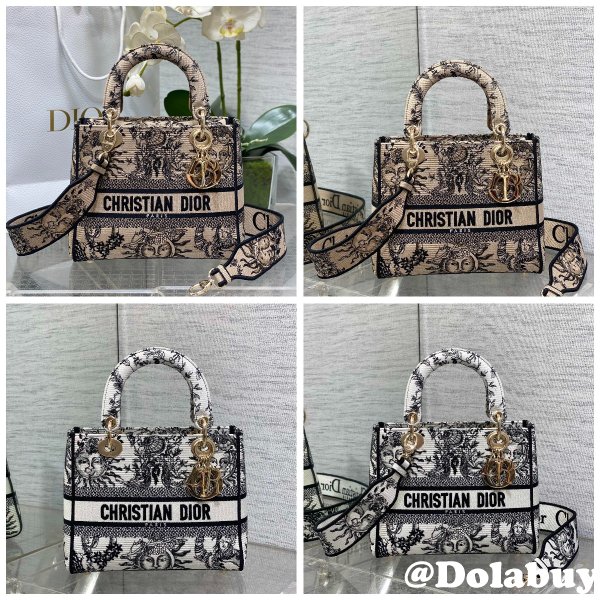 Designer Lady D-Lite Soleil Lady Dior 7 Star 24cm Bag