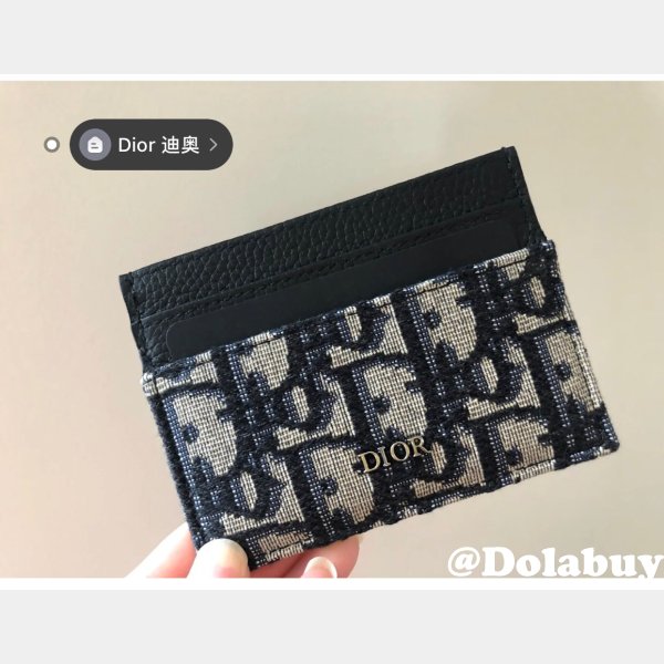 Knockoff Dior Oblique Jacquard Card Holder