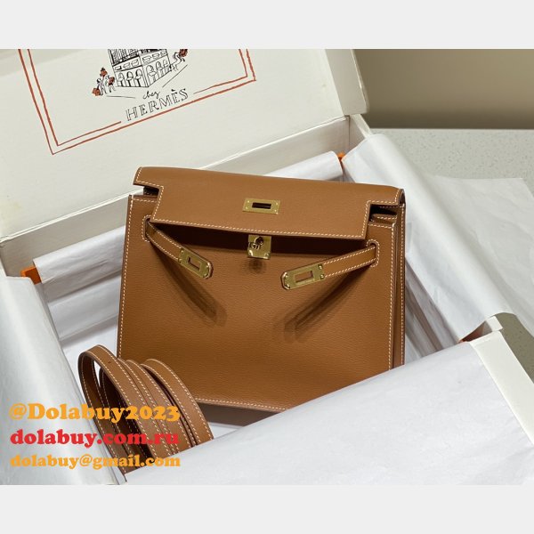 Best 7 Star HERMES KELLY DANSE 1:1 Mirror Bag