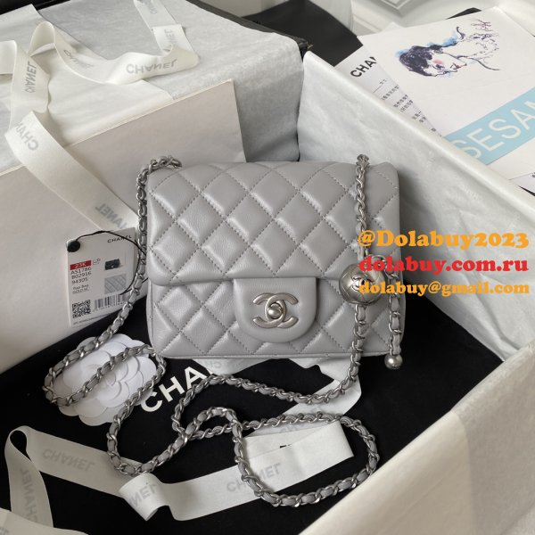 AAA+ CC CF mini classical AS1786 SILVER BALL bag