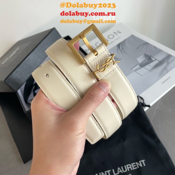 7 Star Best SAINT LAURENT 1:1 MirrorS BELT FOR SALE 20MM/30MM