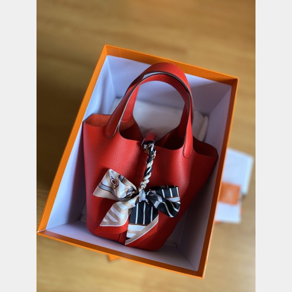 Hermes Knockoff Picotin Mm Clemens Fitting Red Bag