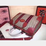 AAA+ 459311 GUCCI Shoulder Hand Boston Brown Red Bag