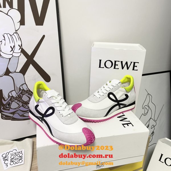 UK loewe Ballet Runner in nylon and calfskin