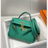 High Quality bag Hermes Vert Jade Green Kelly Online Store Bag