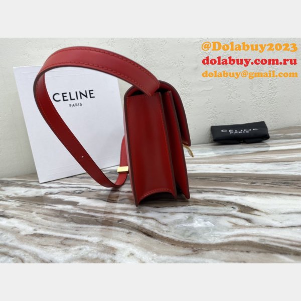 Celine High Quality bags Teen Classic Box Red Bag