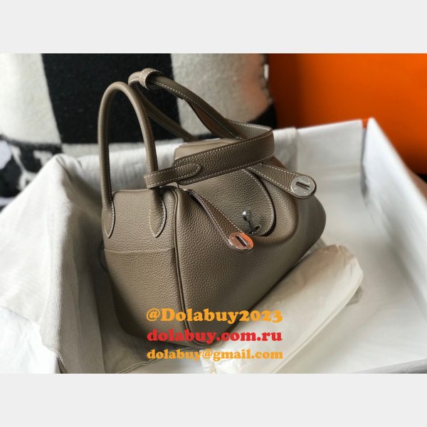 Copy Grey Hermes Lindy 26cm Bags Sale Outlet Online