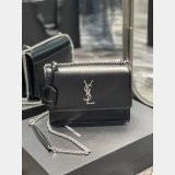 Shop Saint Laurent Sunset Mono Crossbody Bag 22CM 422906 1:1 Mirror