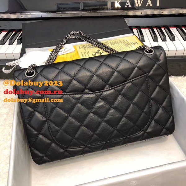 7 Star CC Luxury Lambskin Leather Shoulder Perfect 28CM Black Bag