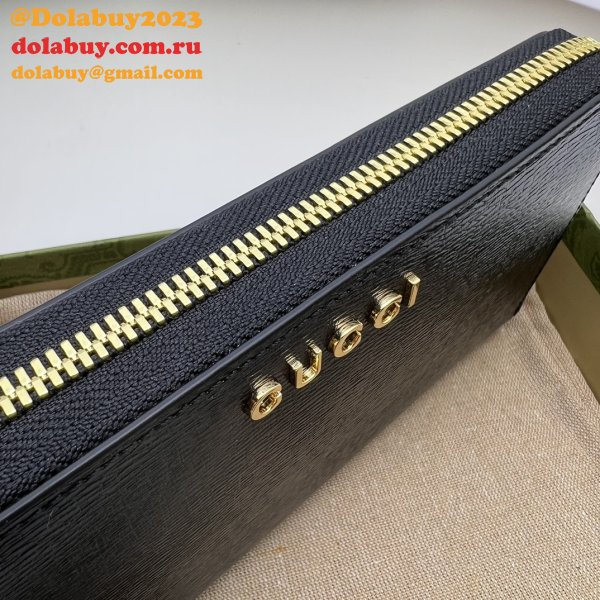 Zip Around Wallet 1:1 Mirror Gucci Script 772642 Duplicate Bag