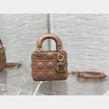 Luxury Fashion Dior Micro Lady 1:1 Mirror 12CM Bag