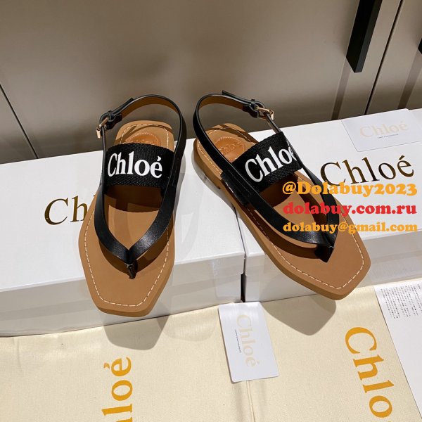 Designer Slippers Dupe AAAAA Knockoff Chloe Flip Flops