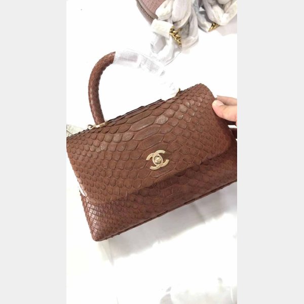 AAA+ CC COCO HANDLE SNAKE SKIN HANDBAG 25CM