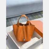 Designer Hermes Picotin Bags 18/22CM Silver Copy Best Online