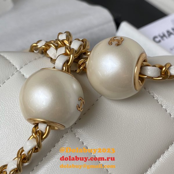 7 Star Imitation Pearls Small Flap AS4861 Luxury Duplicate Bag