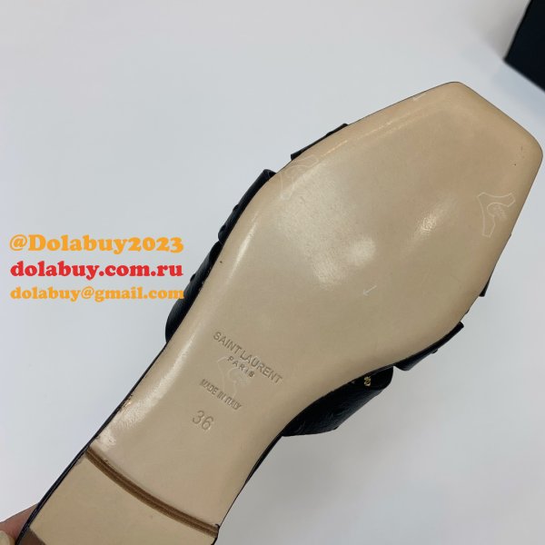 Designer Saint Laurent Cheap Tribute Slides Shoes