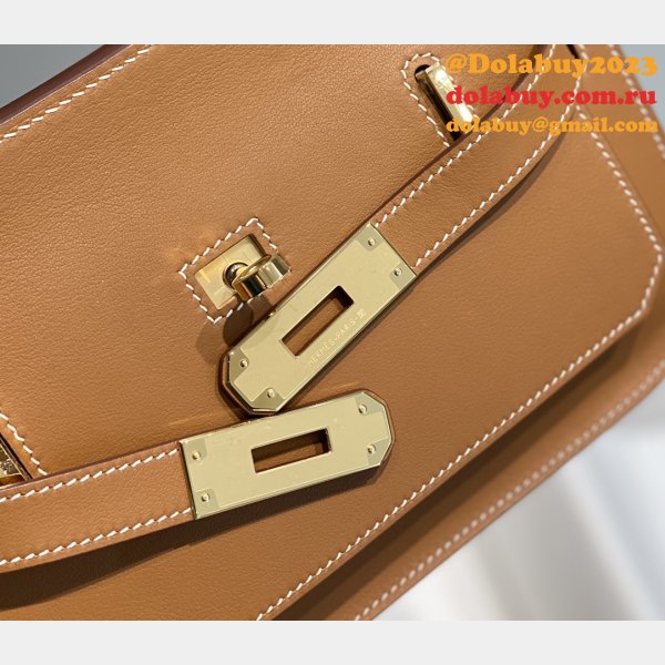 Copy hermes jypsiere mini calf leather bag