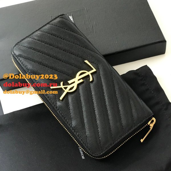 Perfect Saint Laurent Knockoff Wallets & Card Cases Black