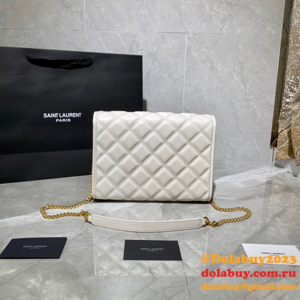 Duplicates Saint Laurent Becky Large chain bag in quilted lambskin