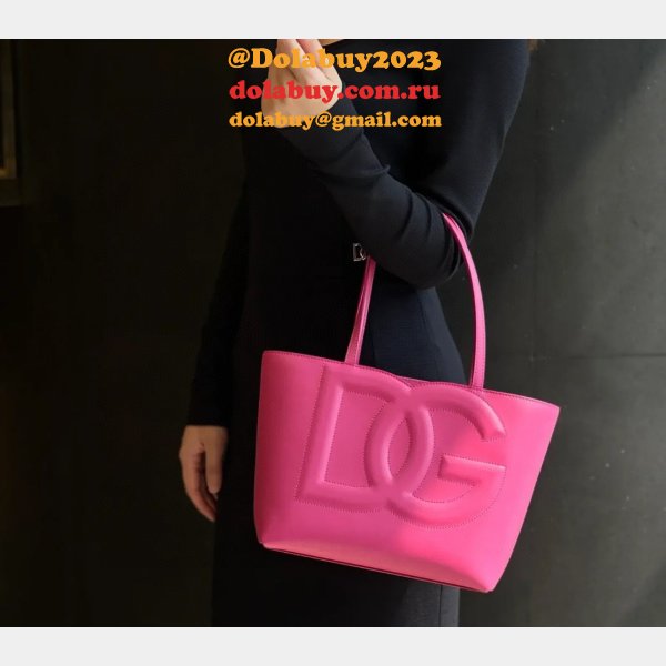 Luxury 1:1 Mirror Dolce & Gabbana Shopping DG Logo Tote 6650 Store Bag