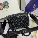 Prada Luxury Nylon Hobo 6204 Shoulder Black Bag