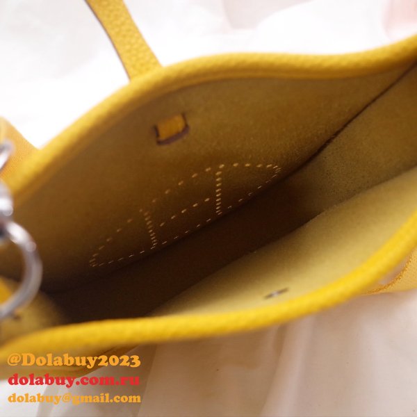 Hermes Evelyne Yellow Messenger Medium Bag Designer