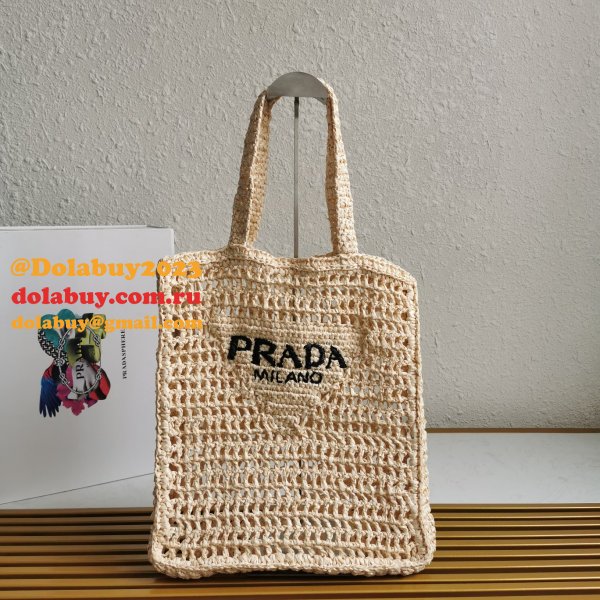 Top Quality PRADA Raffia tote bag Luxury