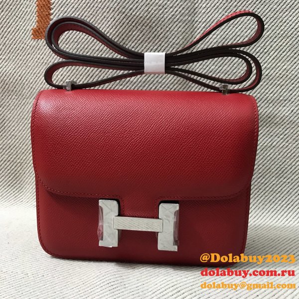 Hermes Constance Bag 18cm Epsom Leather Red UK