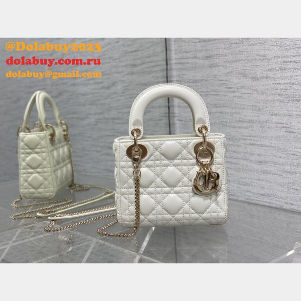 UK DIOR lambskin mini lady bag 17cm