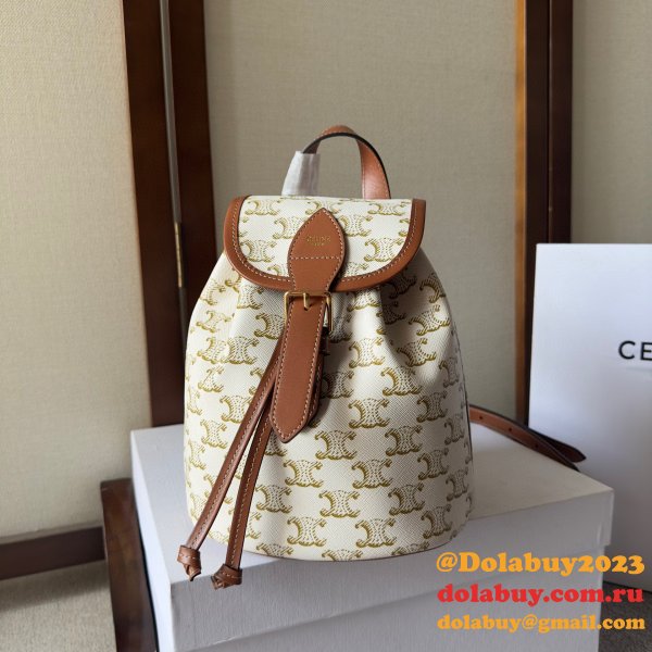 Backpack Celine Duplicate 197662 Folco Triomphe Canvas Bag