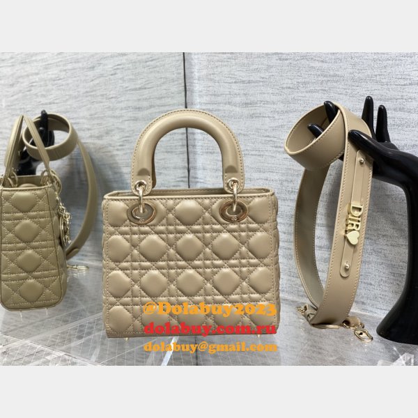 Designer DIOR LADY 17/20CM BAG LAMBSKIN