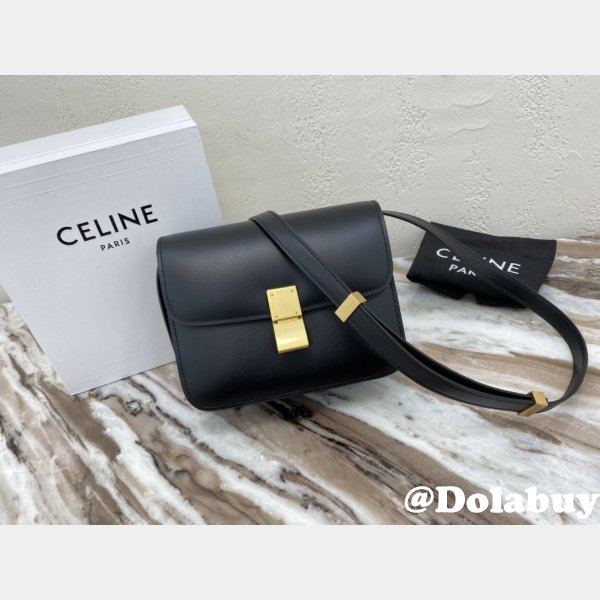 High Quality bag Celine Teen Classic Leather Shoulder Black Bag