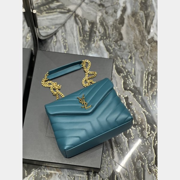 High Quality Designer Loulou Wholesale Saint Laurent Handbags Green Wholesale