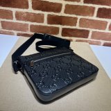 We Offer High-Quality Copy Black Gucci Signature Messenger 406410 Bag