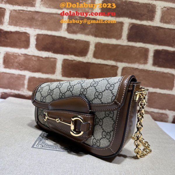 Horsebit Shoulder Gucci Perfect 1955 774209 Wholesale Brown Bag