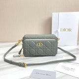 High Quality Dior Caro Bag Brown Supple Cannage Calfskin Fashion