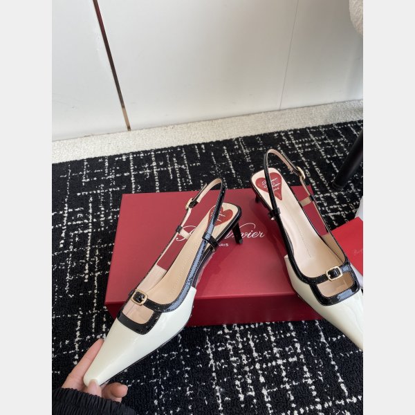 Roger Vivier Wholesale Slingback Heels Designer Luxury Shoes